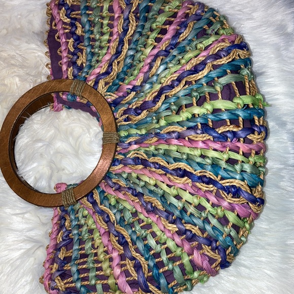 CAPPELLI straworld lg., bright, multicolor purse or tote bag. $29 - Picture 1 of 12